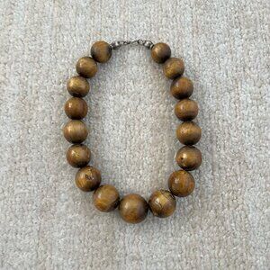 Vintage Statement Chunky Beaded Choker Necklace Jewelry